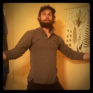 Classy Patagonia Collared Long Sleeve Rugby Shirt!